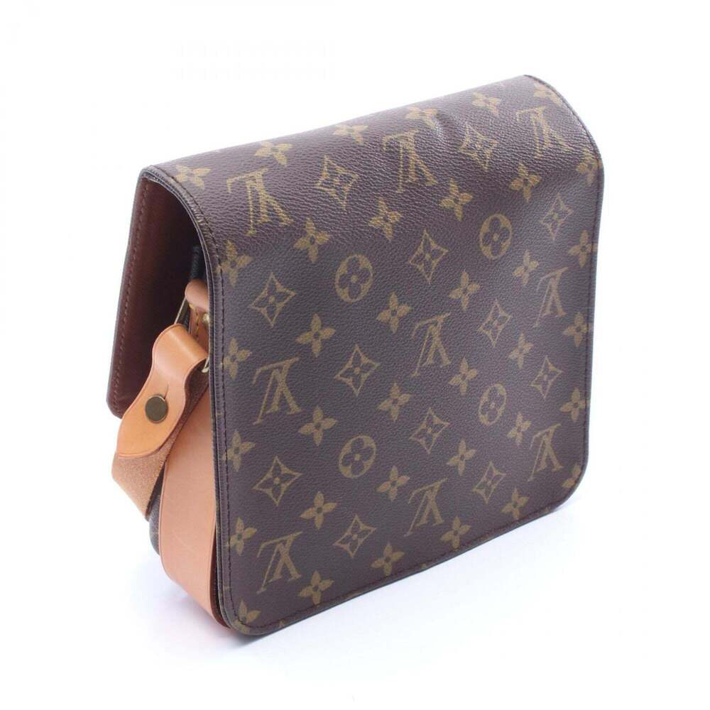 LOUIS VUITTON Authentic Brown Monogram Leather Shoulder Bag - Picture 2 of 9